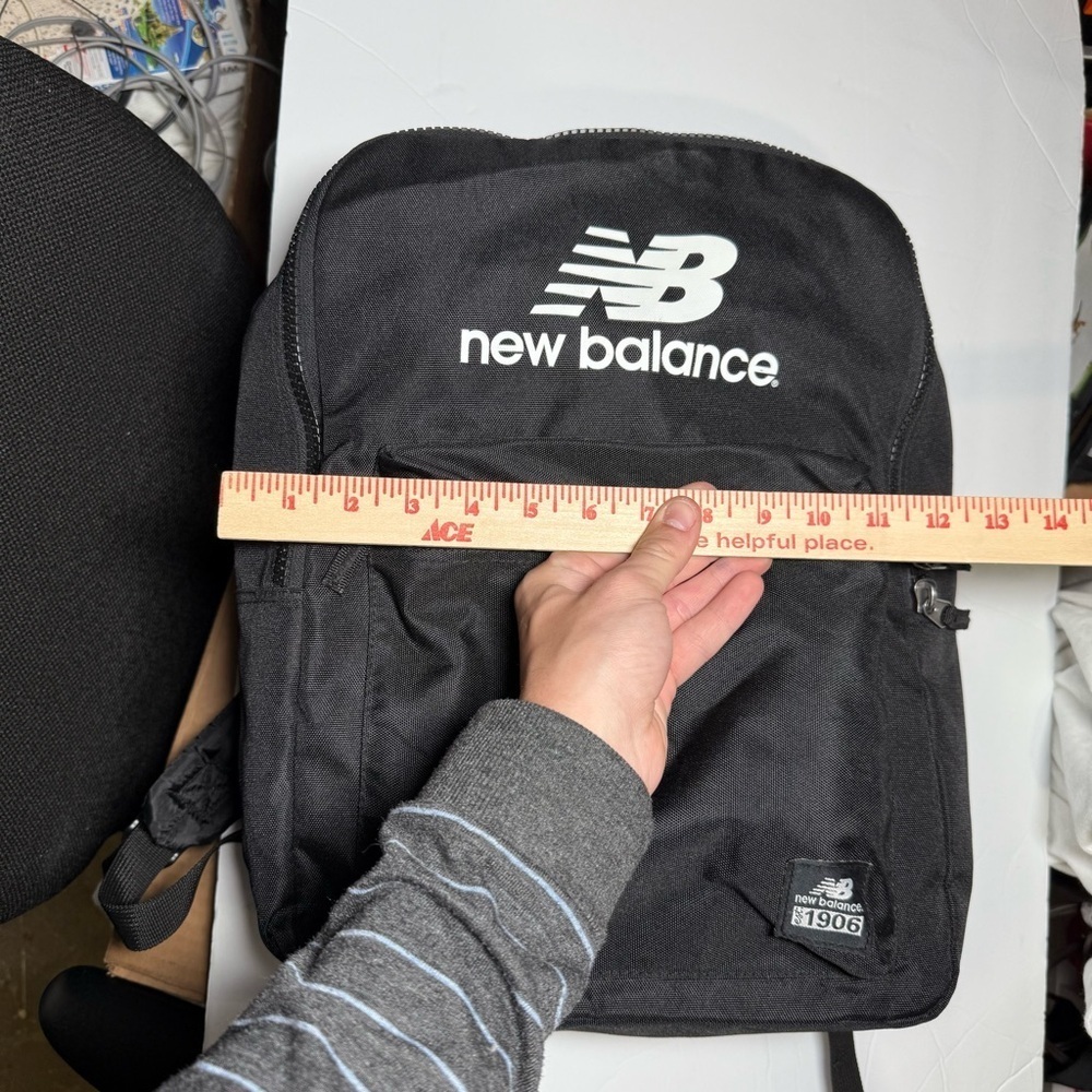 New Balance Booker Backpack Black and White - Picture 10 of 14